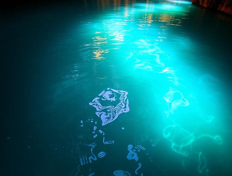 Tropical fish in crystal clear cenote water