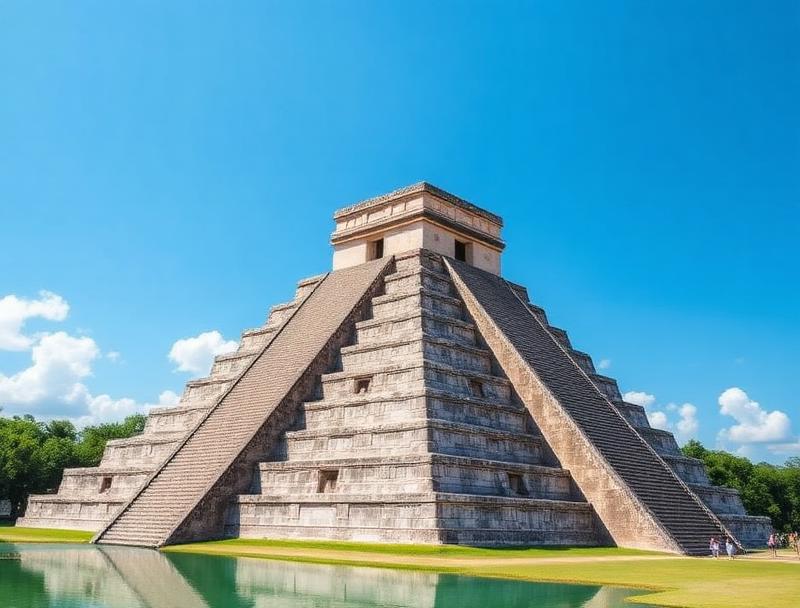 El Castillo pyramid near Cenote Ik Kil