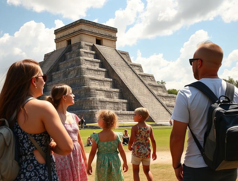 Interactive guide teaching kids Mayan history