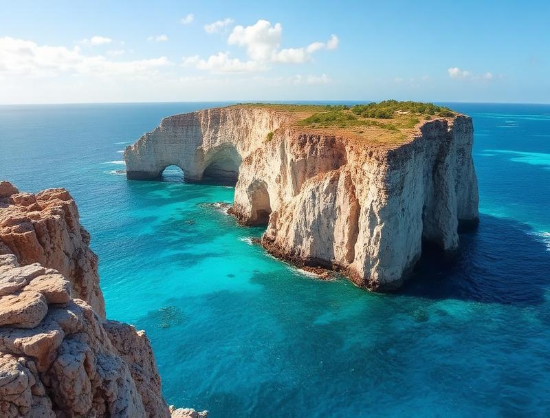 Punta Sur dramatic cliffs overlooking Caribbean sea