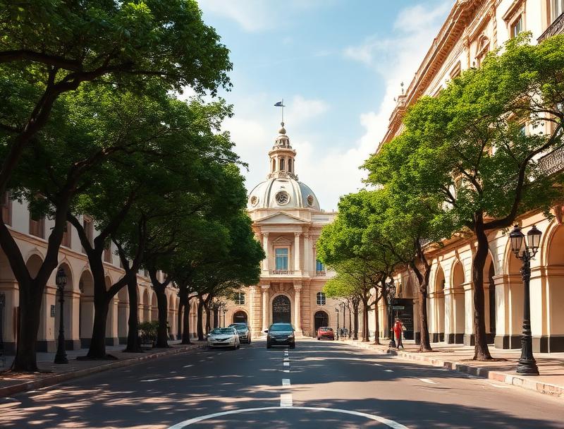 Paseo Montejo tree-lined boulevard colonial mansions